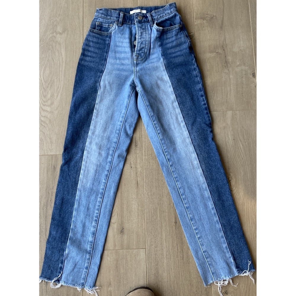 PacSun Two Tone Denim High Rise Straight Leg  Jeans Size 22